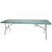 Palm Springs Portable 8' Plastic Banquet Table GREEN - Folds in Half