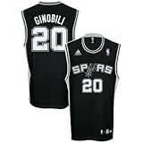 adidas San Antonio Spurs Manu Ginobili Replica Road Jersey at adidas