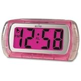 Acctim Jello Digital Alarm Clock With Snooze Light Large Display Pink Or Blue (Pink)