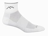  : Darn Tough Coolmax 1/4 Sock Mesh,White,Small