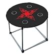 Folding Table Black Flames