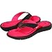 NIKE COMFORT THONG WOMENS 354925-012 (7, BLACK/WHITE-VIVID PINK)