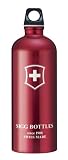  : Sigg Lifestyle Loop Top Water Bottle (1.0-Liters, Swiss Cross, Red Transparent)