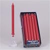 Colonial Dripless 12-Inch Candle with Classic Tip, Red