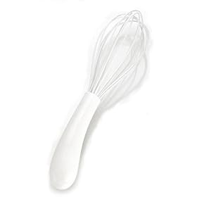 Le Creuset Silicone Whisk, White, 25 cm