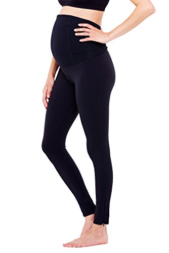 Ingrid and Isabel Women's Maternity Active Legging with Crossover Panel
