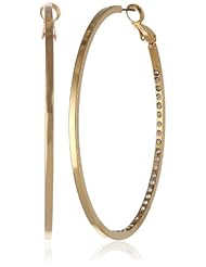 Jules Smith Love From Paris Gold Hoop Earrings