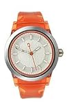 DKNY Translucent Orange Band White Dial Women's Watch #NY4845