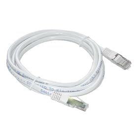MCL Samar - FCC5EBM-2M/W - Cordon de brassage RJ45 CAT 5e F/UTP - 2m - Blanc
