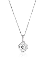 Myia Passiello "Timeless" Swarovski Zirconia Asscher Cut Pendant Necklace
