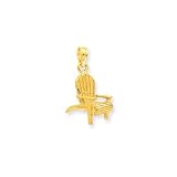 14k Adirondack Beach Chair Pendant