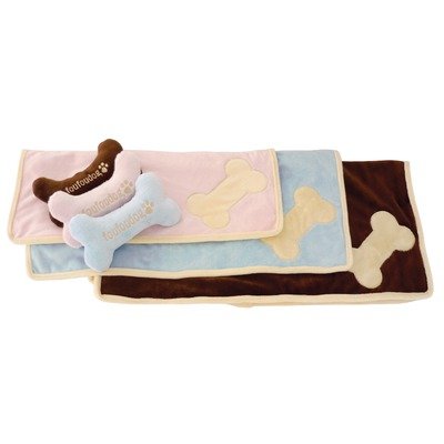 FouFou Dog Puppy Blanket set, Pink