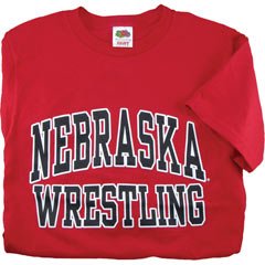 Worldwide Exclusive! Nebraska Wrestling Basic Tee Red