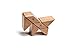 6 Piece Tegu Pocket Pouch Prism Magnetic Wooden Block Set, Mahogany