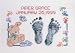 BABY FOOTPRINTS COUNTED CROSS STITCH KIT-5-7/8X3-7/8 14 COUNT