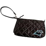 Carolina Panthers Quilted Wristlet, Black