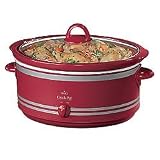 7 QT OVAL MANUAL RED SLOW COOKER