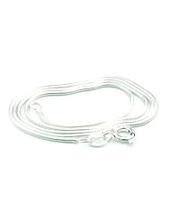 SilverAmber Beautiful Real 925 Sterling Silver Snake Chain 1.1 MM
