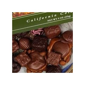 Helen Grace Chocolates, Assorted Milk & Dark Chocolates, 9 oz. California Collection Designer Box
