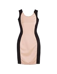 Petite Sexy Sleeveless Colorblocking Bodycon Dress/Club Dress/Party Dress 