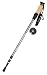 Hammers HP3 hiking stick is a great pole and a perfect companion for your weekend hiking trips:
?	Comfortable soft cork wood & EVA combination grip with nylon wrist band strap
?	Made of 3 strong yet lightweight aluminum alloy sections
?	Telescopic sections can be adjusted to a desired height between 55' and 27 1/2'
?	Spring-loaded anti-shock mechanism inside which can be turned on/off with a twist between the two sections
?	Top section of the pole is imprinted with attractive carbon fiber pattern as ornamental finish
?	Stick length: Max. 55' extended; 27 1/2' folded. Color: Silver. Total Weight: 13ozs. 
At the bottom end of the stick, there is a carbide tip hide inside the rubber end cap. It is very helpful when walking on rocky hard surface. A mud/snow disc is included for use on loose top soil or muddy road. 
Other convenient accessories include a aluminum carabineer, a liquid filled mini compass and a thermometer. Both could be worn on watch band when preferred. 
*The listing price is for a single stick only. Should you wish to get a pair, just check out 2 pcs when ordering. 