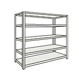 ボルトレス軽量棚5段875×300×H1200　ネオグレ L43V-15 NG(ネオグレー)