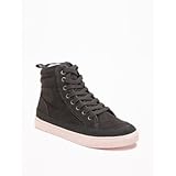 オールドネイビー OLD NAVY/ フェイクファーラインドハイトップ パンサー シューズ 23cm【並行輸入】