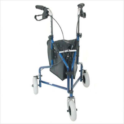 Duro-Med Steel 3-Wheel Rollator, Royal Blue
