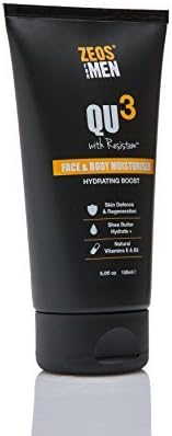 ZEOS?For Men QU3 Face and Body Moisturiser With Resistem - 150ml by Zeos?? For Men