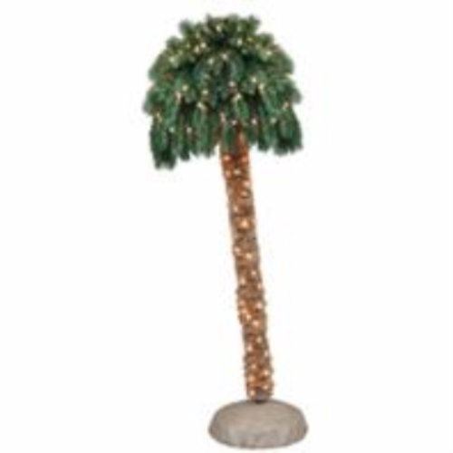 Beckett Corporation 90 Tips Pre-Lit Palm Decorating Tree, 6-Feet