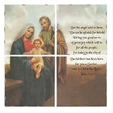 NATIVITY LACQUER WALL MURAL CHRISTIAN BIBLE STORY PHOTO