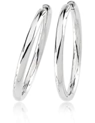 Hinged Hoop Earrings in 14 Karat Yellow Gold, 34mm