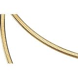 14K White Gold Solid Omega Chain - 18 inches