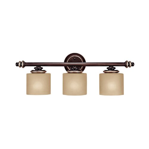 Aurora Lighting Champagne Bronze Finished Vanity With Champagne Glass
