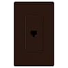 Lutron Claro CA-PJH-BR Telephone Jack in Brown