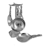 IMAGE OF Tin Woodsman Pewter Measuring Cups & Display Post Gift Set - Fish