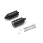 96-07 Yamaha YZF 600R No Cut Black Spike Frame Sliders