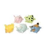 Mud Pie Baby Eieio Little Squirt Bathtub Toys, Animals, Set of 5