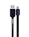 Karnotech® REMAX iPhone charging data cable Lightning to USB Data Sync Charge Cable Noodle Data Cable Fishbone Design for iPhone 6/Plus/iPhone 5s/iPad Air/iPad mini 3.3Ft Black