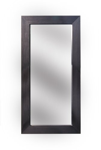 Diamond Sofa 84-Inch Rectangle Floor Mirror, Dark Walnut