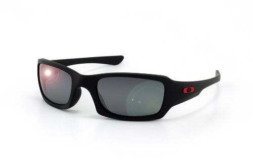 OAKLEY Polarized Fives Squared Sunglasses, Ducati Special Edition. Matte Black Frame with Polarized Black Iridium Lenses. 24-191
