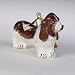 Basset Hound Dog Blown Glass Christmas Ornaments