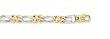 14K Two-Tone Gold Man's Links Bracelet - 8.5 inches