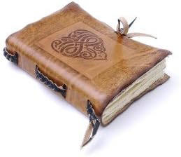 Brown Pocket Leather Journal with Heart