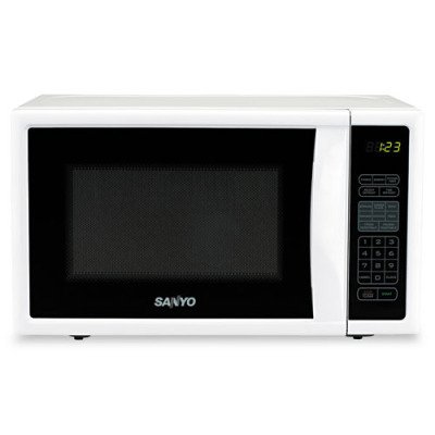 Compact - 0.7 Cubic Foot Capacity Countertop Microwave Oven, 800 Watts, White(sold individuall)