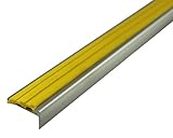 日中製作所 BIM ステンレス ノンスリップ タイヤ付  イエロー ビス穴あり 2m D110-2H-10