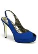 PEONY-03, 4 1/2 Inch Heel Peep Toe Sling Back Platform Sandal