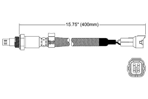 Walker 250-54034 Four Wire Oxygen Sensor