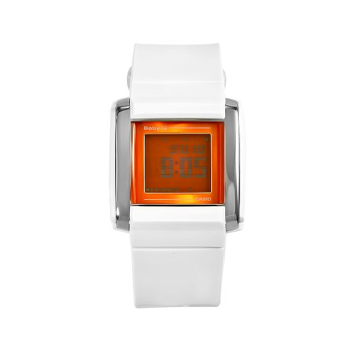 Casio Women's BGD110-7BDR Baby-G Orange Dial Shock Resistant Watch