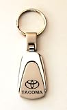 Toyota Tacoma Chrome Teardrop Keychain Tear Drop Key Fob Ring